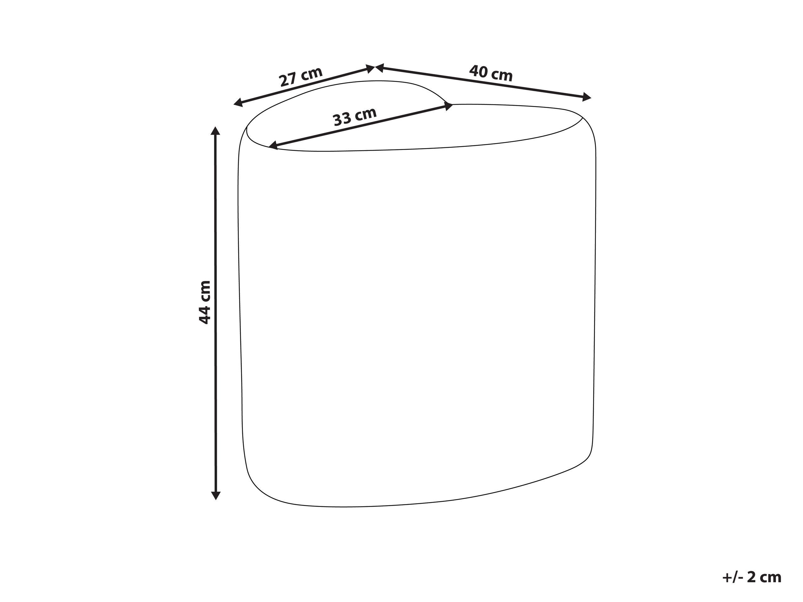Beliani Pouf aus Chenillegewebe Skandinavisch SCOTIA  