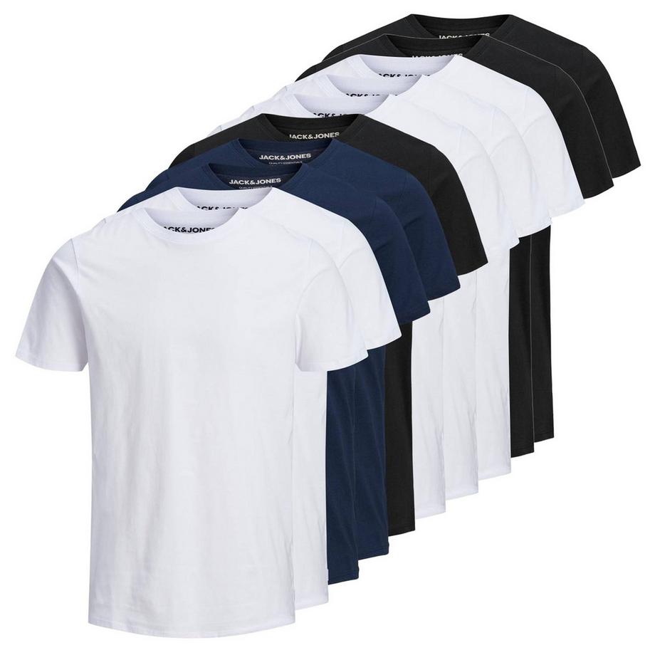T-shirt  Pack de 10 Confortable à porter-JJEORGANIC BASIC TEE O-NECK 10PK