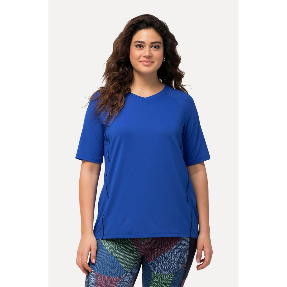Ulla Popken UV-Schutz 50+ V-Ausschnitt Halbarm T-Shirt  