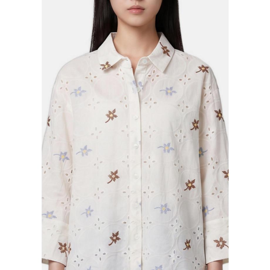 Chiara Ferretti Blouse brodée fleurie  