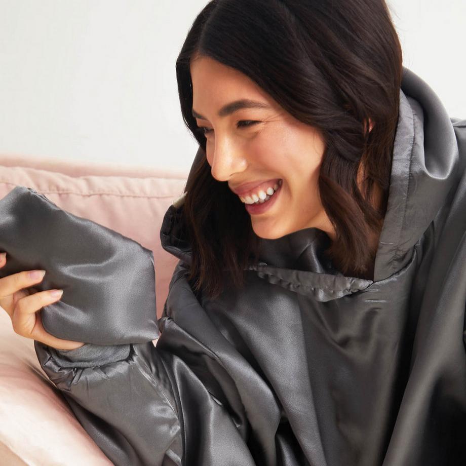 Kitsch Sweat à capuche en satin Glazey Blush  