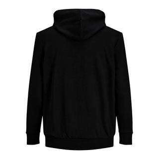 JACK & JONES  Sweatshirt mit Reißverschluss und Kapuze in großen Größen  Basic Noir 