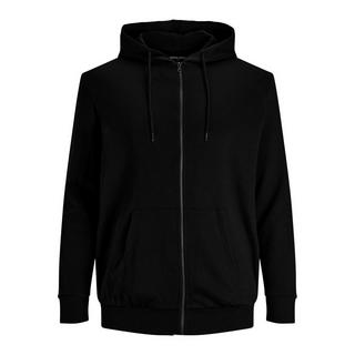 JACK & JONES  Sweatshirt mit Reißverschluss und Kapuze in großen Größen  Basic Noir 