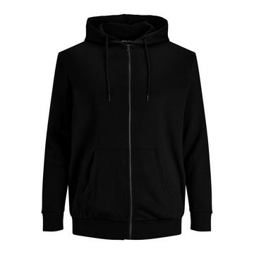 Sweatshirt mit Reißverschluss und Kapuze in großen Größen  Basic Noir