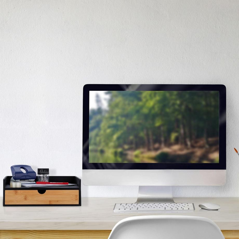 B2X  Boîte de rangement pour bureaux en bambou 