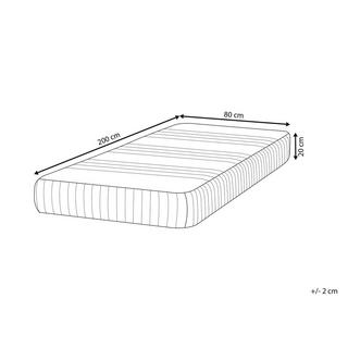 Beliani Matelas en mousse de gel en Polyester HAPPINESS - Dur  