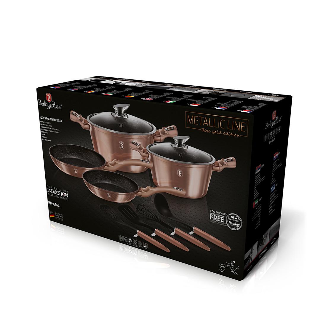 Berlinger Haus Set con utensili da cucina - 10 parti - oro rosa  
