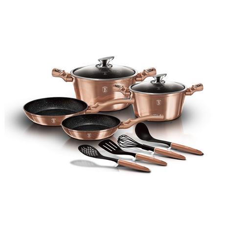 Berlinger Haus 10-teiliges Kochgeschirr-Set Rose Gold Edition  
