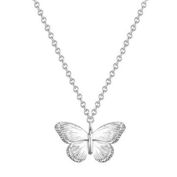 Femme Collier en argent Papillon