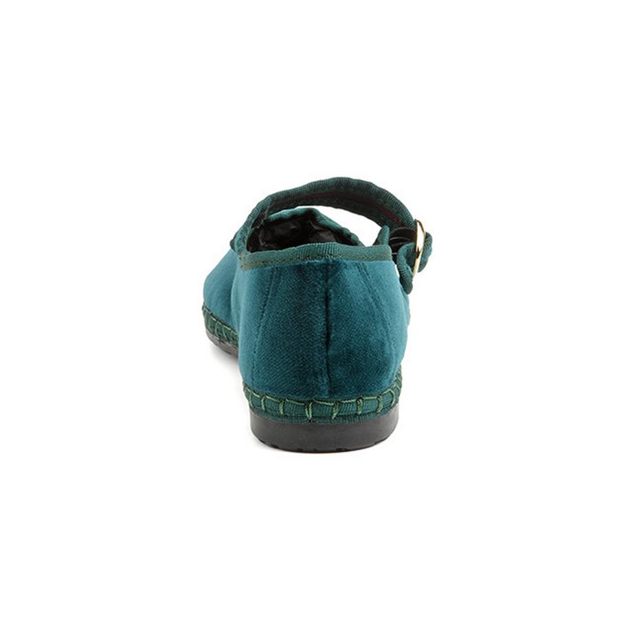 Flabelus Mary Jane Samt Ballerinas  