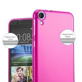 Cadorabo  Housse compatible avec HTC Desire 820 - Coque de protection en silicone TPU flexible au design brossé 