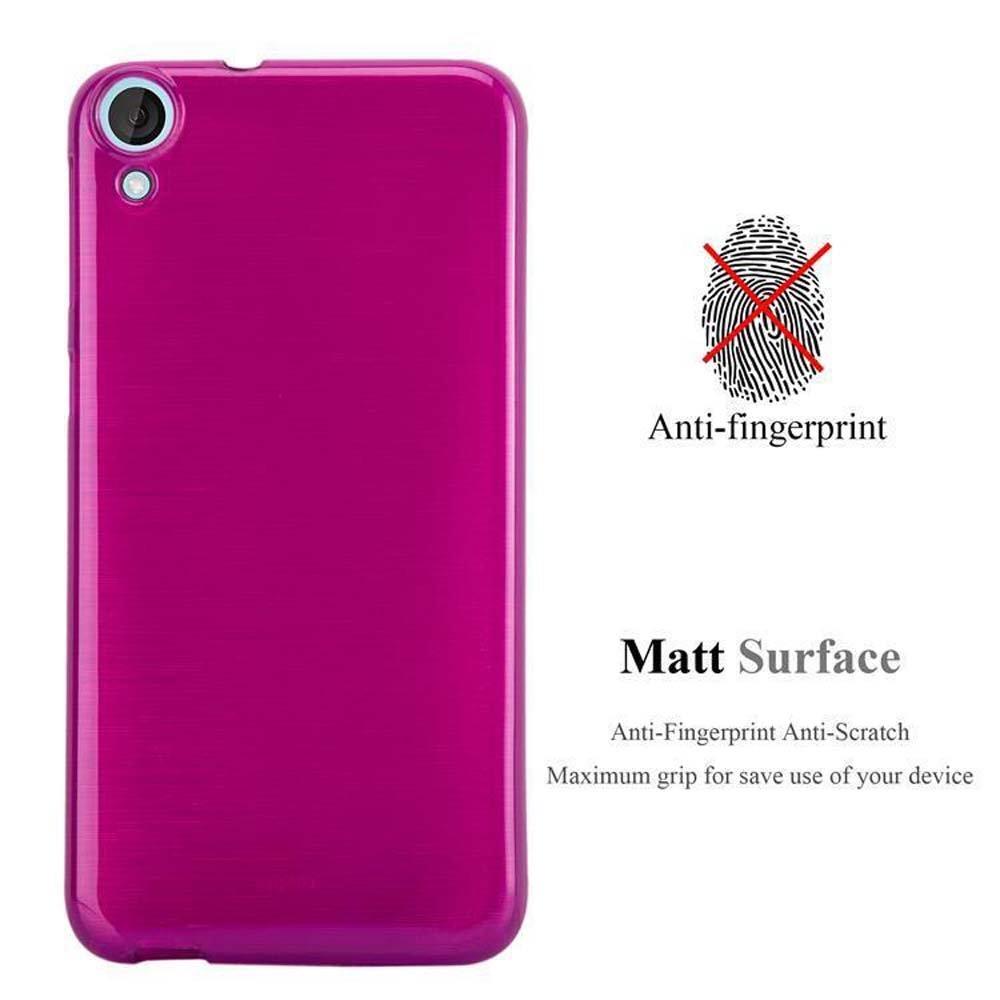 Cadorabo  Housse compatible avec HTC Desire 820 - Coque de protection en silicone TPU flexible au design brossé 