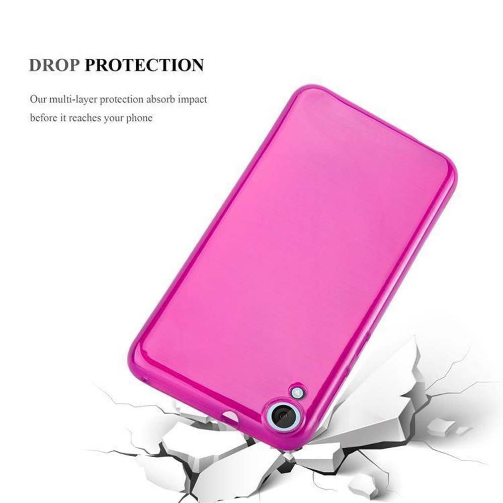 Cadorabo  Housse compatible avec HTC Desire 820 - Coque de protection en silicone TPU flexible au design brossé 