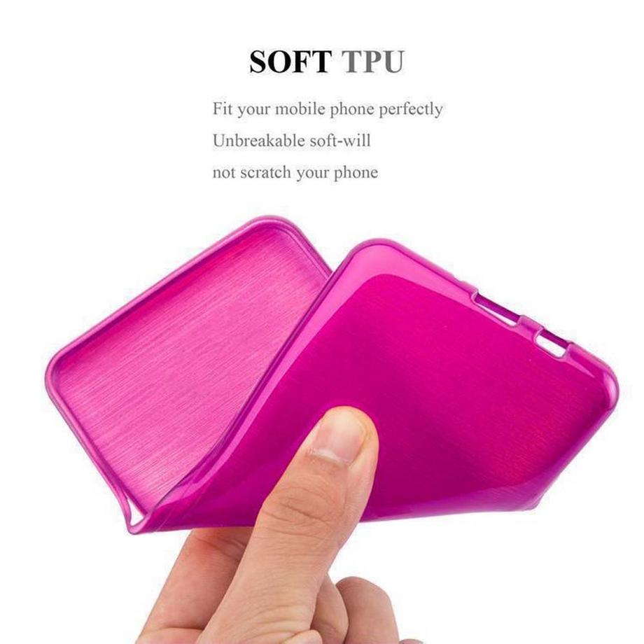 Cadorabo  Hülle für HTC Desire 820 TPU Silikon im Brushed Design 