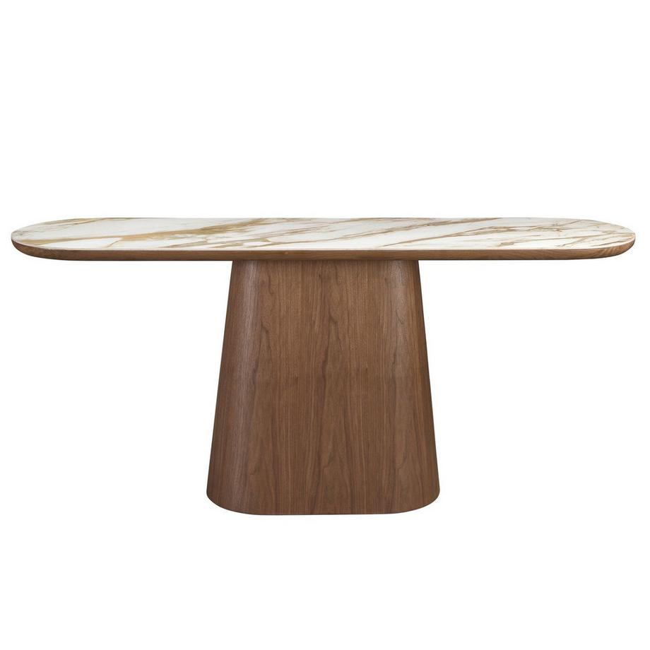 ANGEL CERDA Table console ovale demi-ronde  