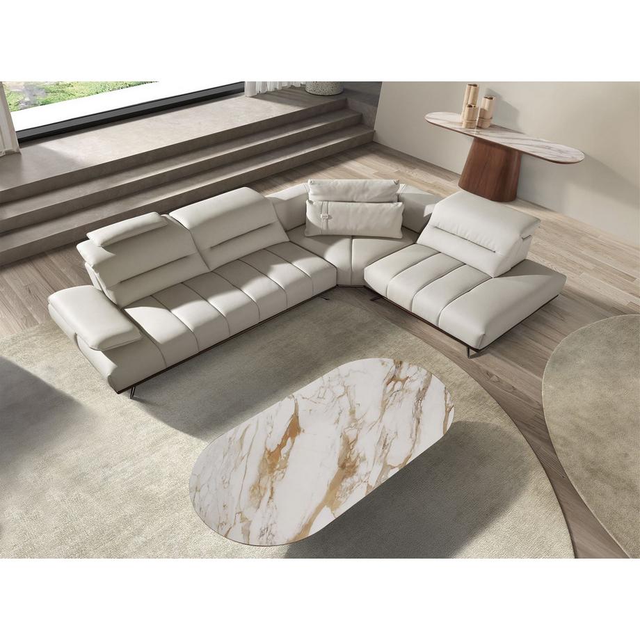 ANGEL CERDA Table console ovale demi-ronde  