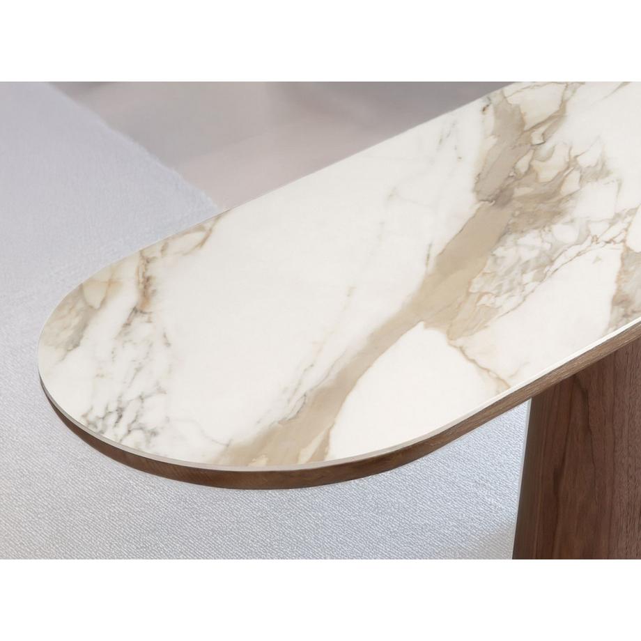 ANGEL CERDA Table console ovale demi-ronde  