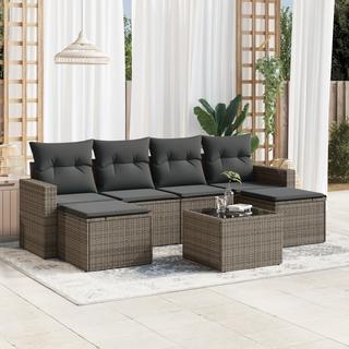 VidaXL set divano da giardino Polirattan  