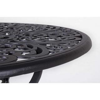 mutoni Table de jardin ronde Victoria 110x110 anthracite  