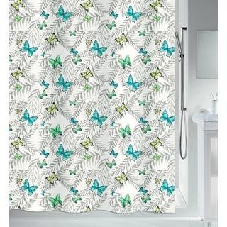 spirella Spirella Rideau de douche Polyester PAPILLONS 120x200cm Vert  