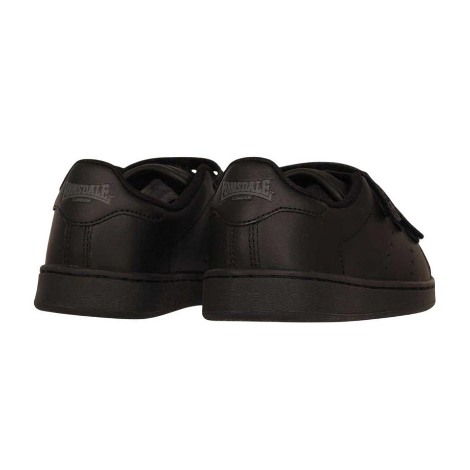 LONSDALE Baskets Leyton en Cuir Fermeture à Scratch Plate  
