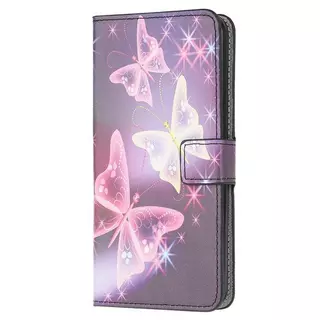 Cover-Discount  Galaxy A41 - Housse en cuir Papillons Violet