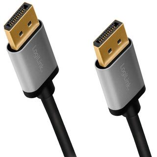 LogiLink  DisplayPort-Kabel 4K/60Hz Aluminium 2m 