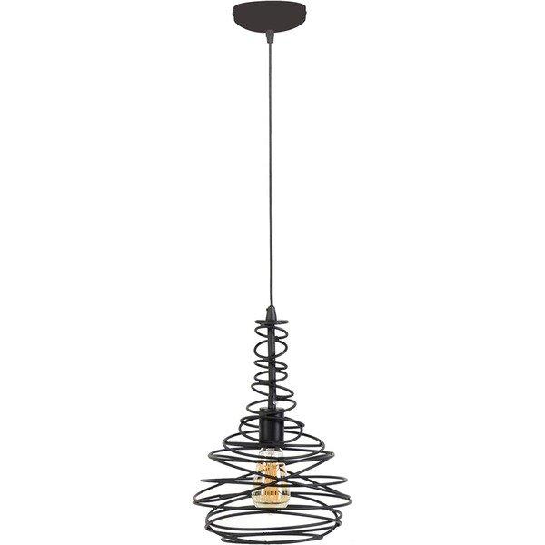 mutoni Lampe suspendue 1x 25x25 cône pivotant noir  