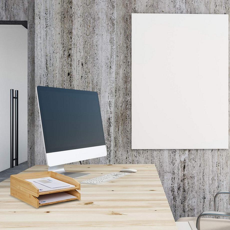 B2X Vassoio portalettere impilabile, set da 2  