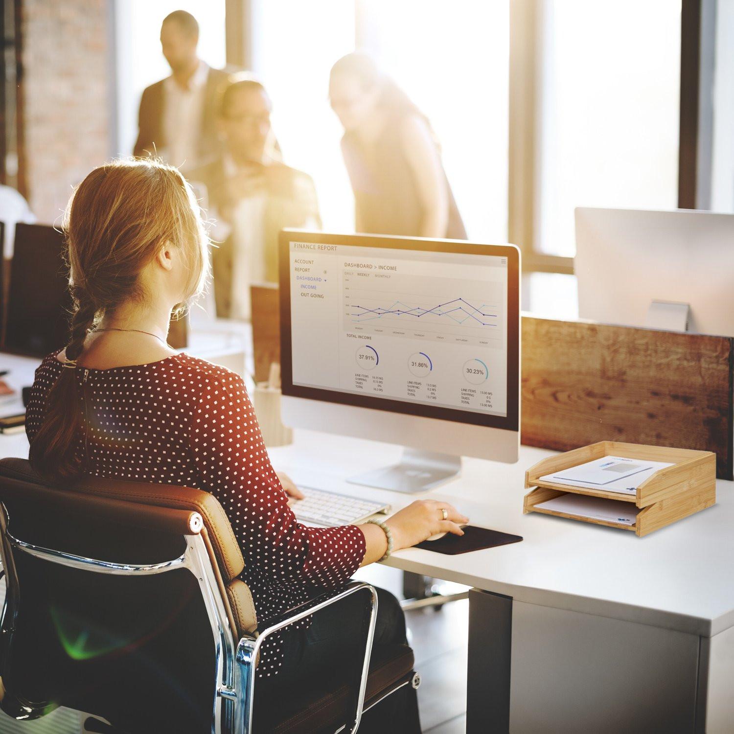 B2X Stapelbare Briefablage, 2er-Set  