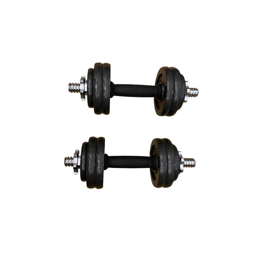 Gym Universe  Ensemble d'halt�res Chrome de 15 kg avec valise 