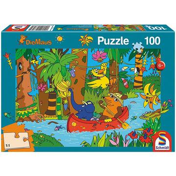 Puzzle Die Maus, Im Dschungel (100Teile)