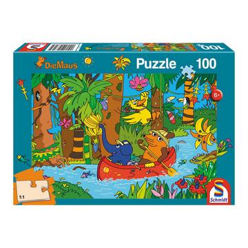 Puzzle Die Maus, Im Dschungel (100Teile)