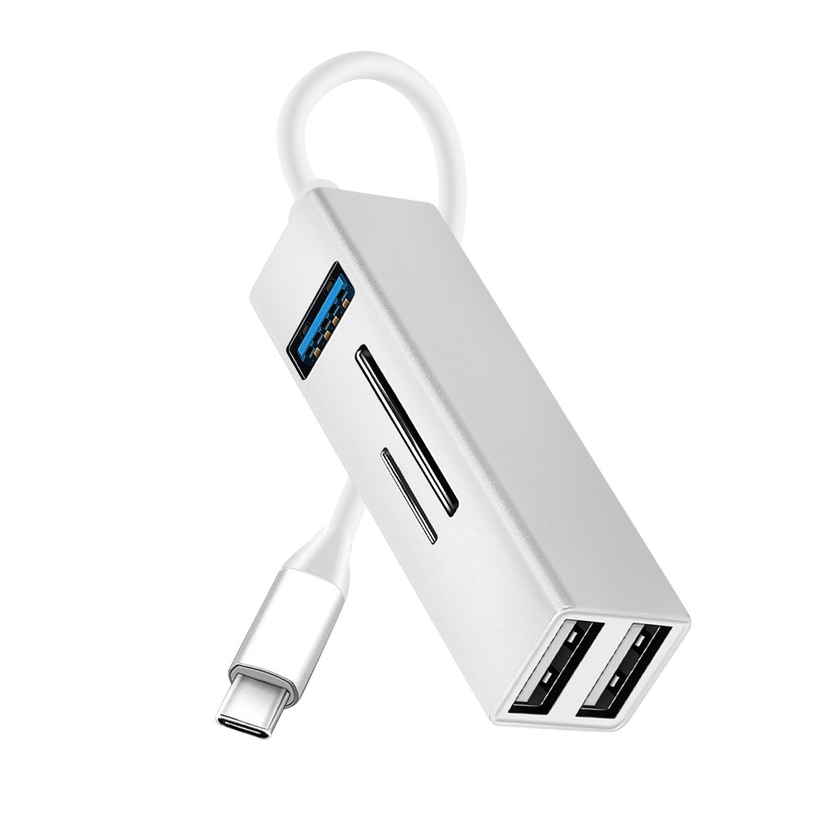 Avizar  USB-C HUB auf 3x USB + Kartenleser 