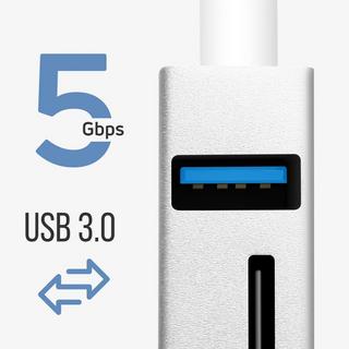 Avizar  USB-C HUB auf 3x USB + Kartenleser 