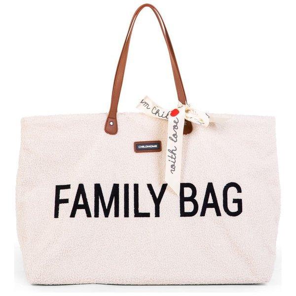 Childhome  Family Bag Wickeltasche          Teddy altweiss 
