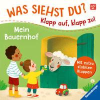 Was siehst du? Klapp auf, klapp zu! Mein Bauernhof Grimm, Sandra; Leykamm, Martina (Illustrationen) Couverture rigide 