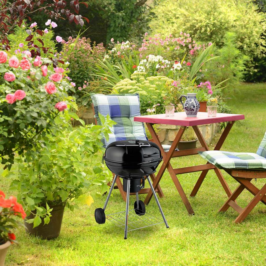 Northix  Barbecue à bouilloire avec roulettes 