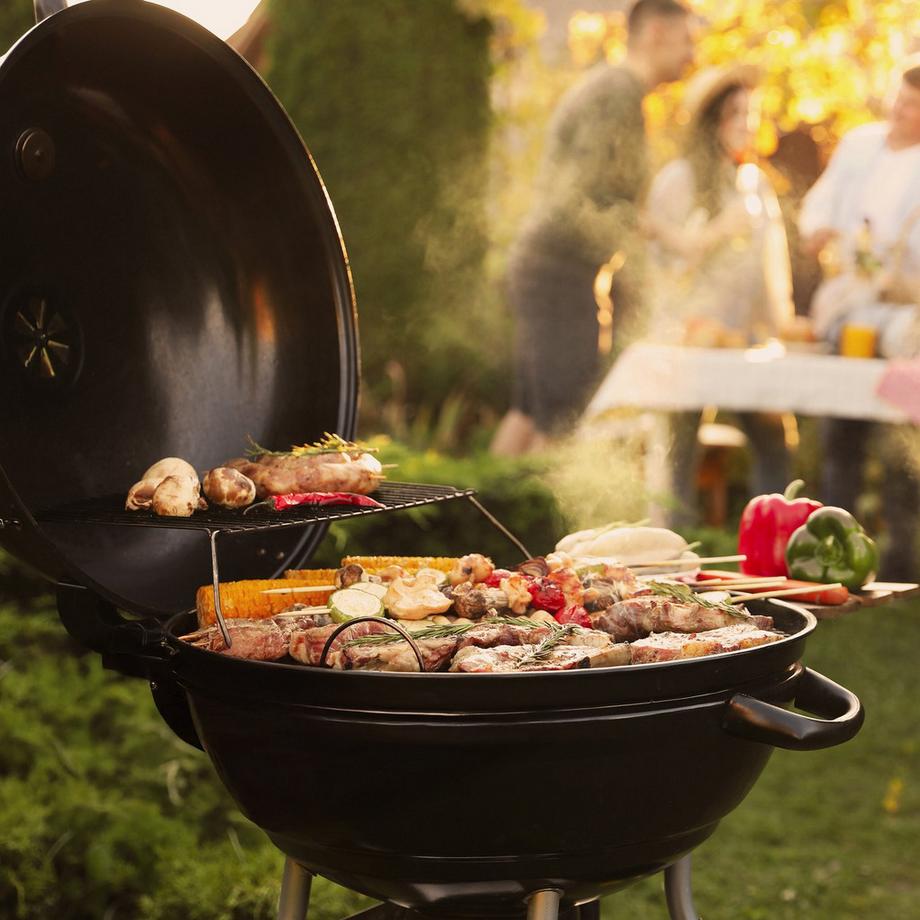 Northix  Barbecue à bouilloire avec roulettes 