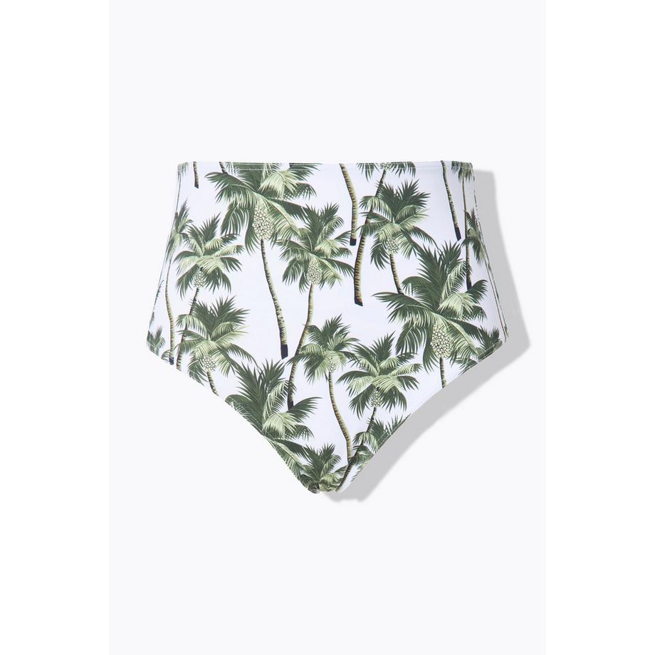 Studio Untold Slip bikini vita alta stampa palme Shaping  