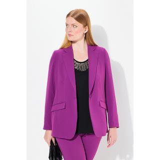 Ulla Popken  Blazer con revers, tasche con patta e abbottonatura 