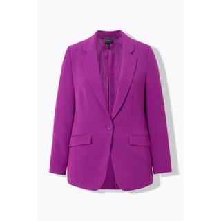 Ulla Popken  Blazer con revers, tasche con patta e abbottonatura 