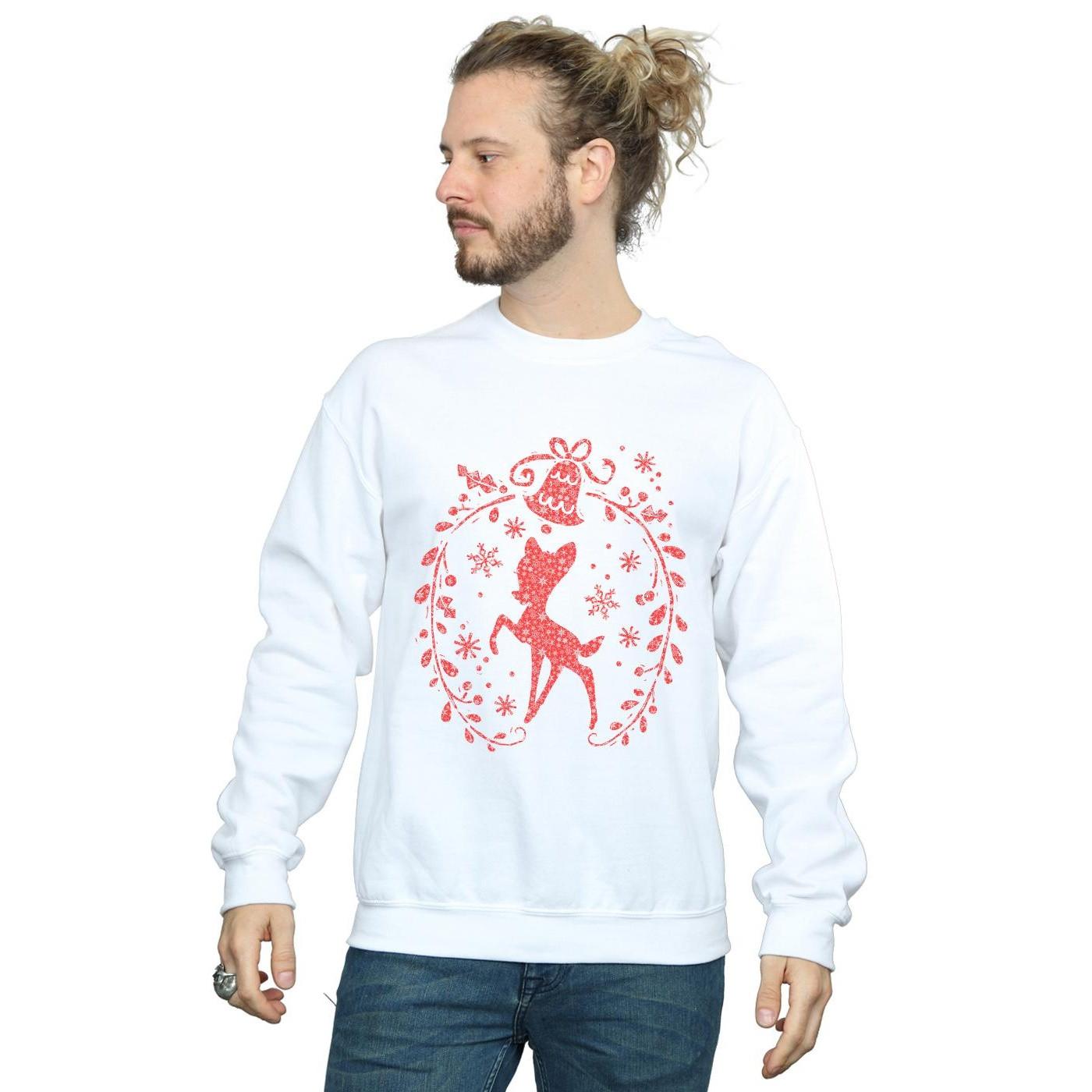 Disney Bambi Sweatshirt Couronne de Noël  