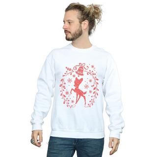 Disney Bambi Sweatshirt Couronne de Noël  