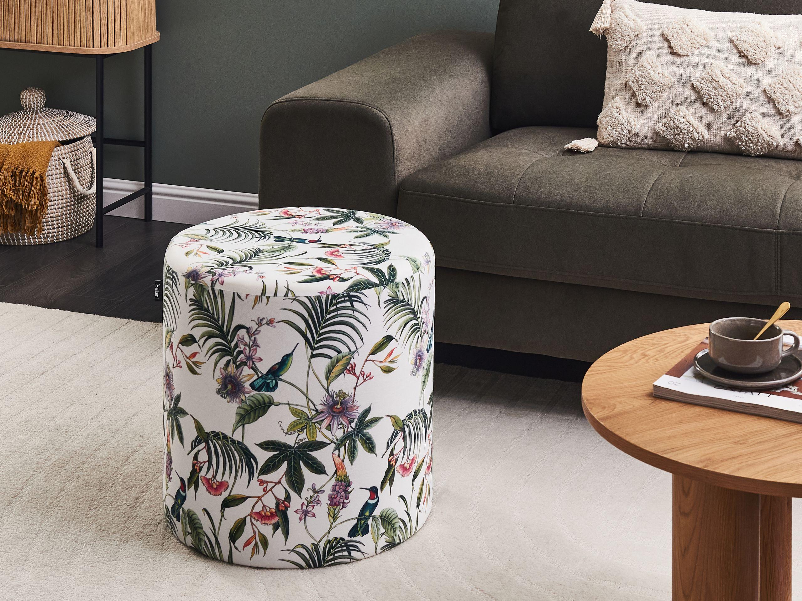 Beliani Pouf aus Samtstoff Modern LOVETT  