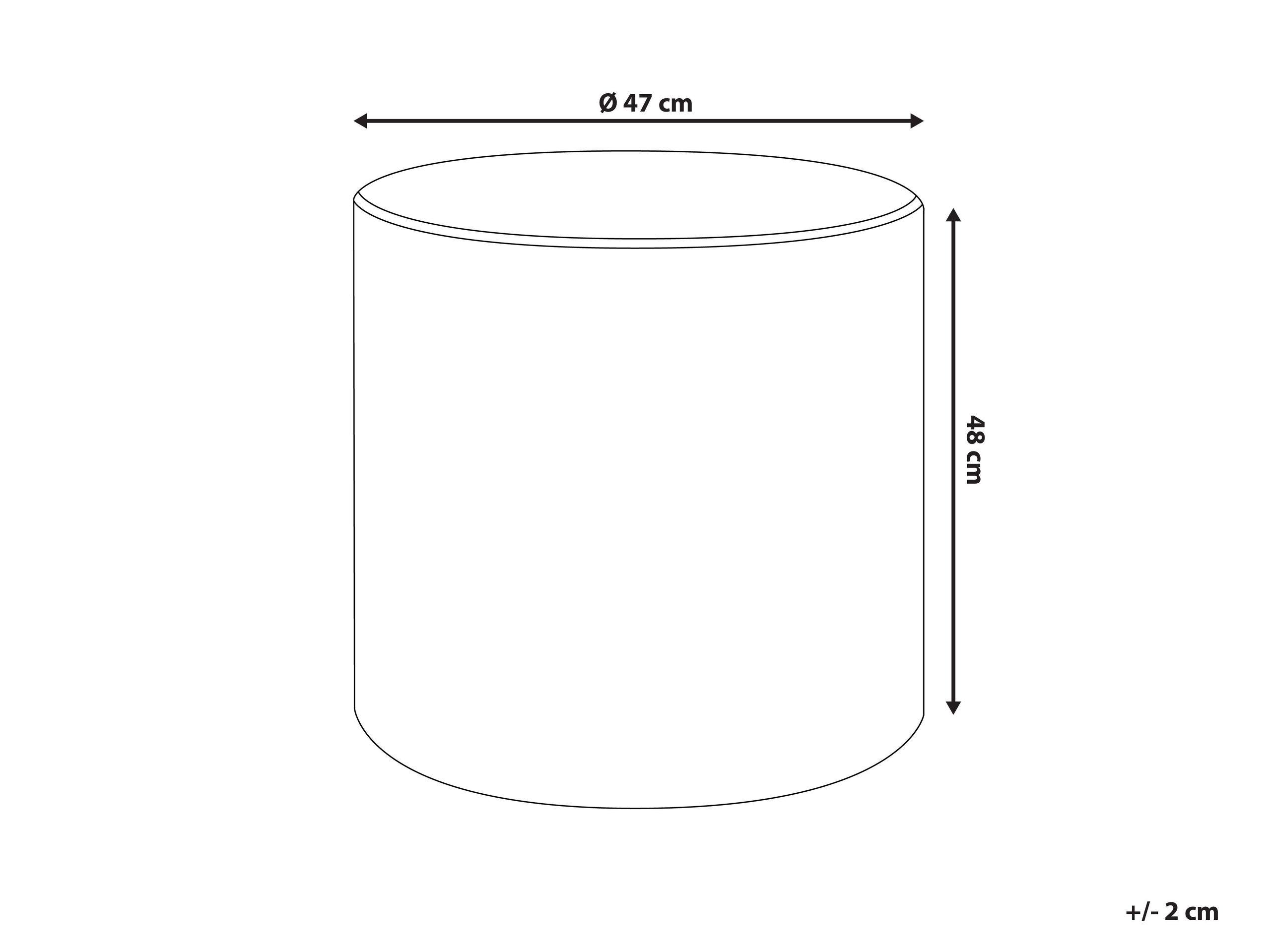 Beliani Pouf aus Samtstoff Modern LOVETT  