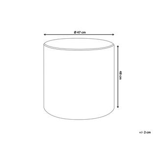 Beliani Pouf aus Samtstoff Modern LOVETT  