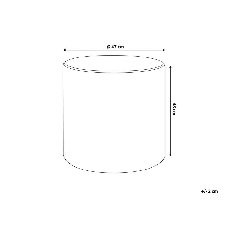 Beliani Pouf en Velluto Moderno LOVETT  