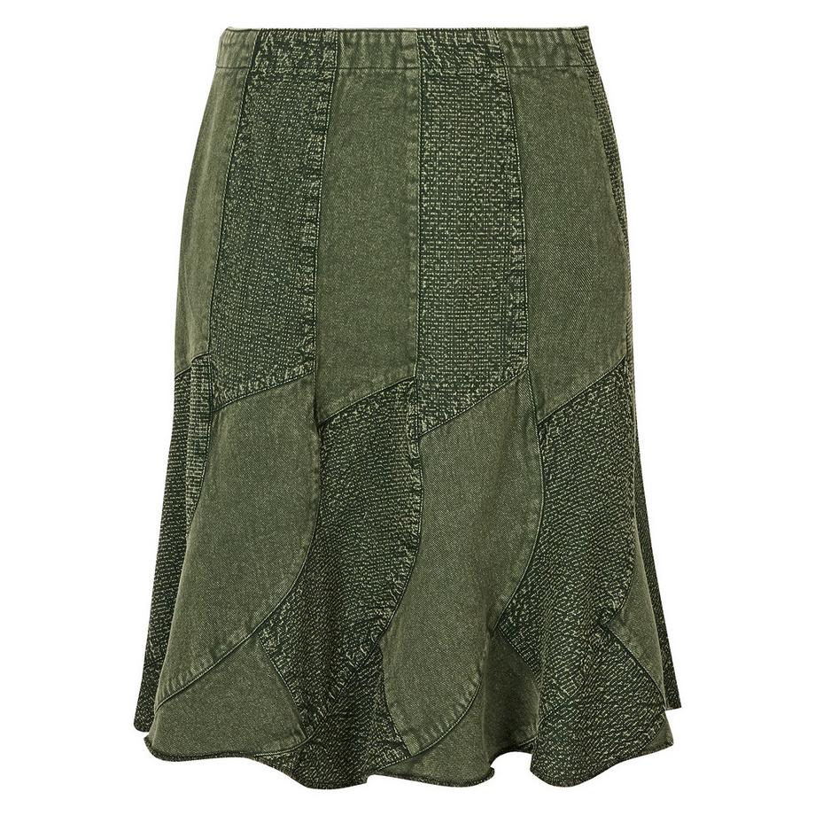 Joe Browns Gonna in denim al ginocchio stile patchwork  