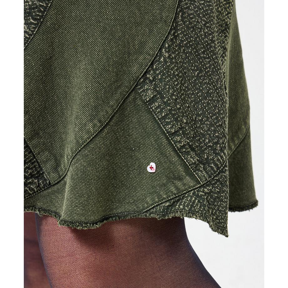 Joe Browns Gonna in denim al ginocchio stile patchwork  